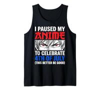Ho Messo in Pausa Il Mio Anime per Festeggiare Il 4 luglio Canotta