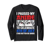 Ho Messo in Pausa Il Mio Anime per Festeggiare Il 4 luglio Maglia a Manica