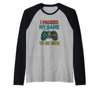 Ho Messo in Pausa Il Mio Gioco per Essere Qui - Controller Maglia con Maniche Raglan