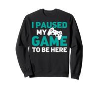 Ho Messo in Pausa Il Mio Gioco per Essere Qui Divertente Computer PS PC Gioco Online Felpa