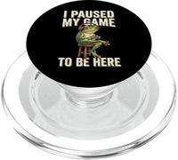 Ho messo in pausa il mio gioco per essere qui Divertente Gamer Frog Gaming Nerd PopSockets PopGrip per MagSafe