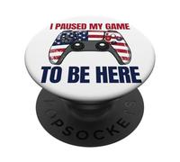 Ho messo in pausa il mio gioco per essere qui Gamer il 4 luglio PopSockets PopGrip Adesivo