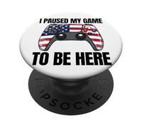 Ho messo in pausa il mio gioco per essere qui Gamer il 4 luglio PopSockets PopGrip Adesivo
