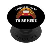Ho messo in pausa il mio gioco per essere qui Gamer Thanksgiving PopSockets PopGrip Adesivo