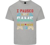 Ho Messo In Pausa Il Mio Gioco Per Essere Qui Maglietta Gaming Per Bambini