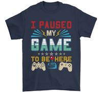 Ho Messo In Pausa Il Mio Gioco Per Essere Qui T-Shirt Gaming Uomo 100% Cotone