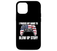 Ho messo in pausa il mio gioco per far saltare roba Gamer 4 luglio Custodia per iPhone 12/12 Pro
