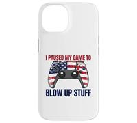 Ho messo in pausa il mio gioco per far saltare roba Gamer 4 luglio Custodia per iPhone 14
