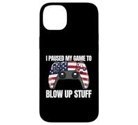 Ho messo in pausa il mio gioco per far saltare roba Gamer 4 luglio Custodia per iPhone 14 Plus