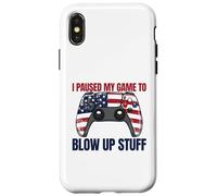 Ho messo in pausa il mio gioco per far saltare roba Gamer 4 luglio Custodia per iPhone X/XS