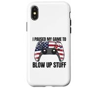 Ho messo in pausa il mio gioco per far saltare roba Gamer 4 luglio Custodia per iPhone X/XS