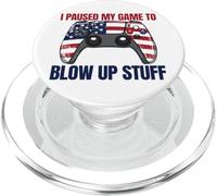 Ho messo in pausa il mio gioco per far saltare roba Gamer 4 luglio PopSockets PopGrip per MagSafe