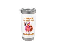 Ho messo in pausa il mio gioco per il Ringraziamento Happy Gamer Turchia Bicchiere termico in acciaio inox doppia parete