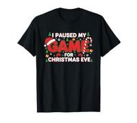 Ho Messo in Pausa Il Mio Gioco per la vigilia di Natale - Gaming Lover Gamer Xmas Maglietta