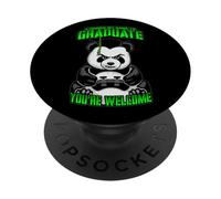 Ho messo in pausa il mio gioco per laurearmi divertente giocatore panda feroce PopSockets PopGrip Adesivo