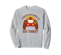 Ho Messo in Pausa Il Mio Gioco per Mangiare la Turchia Gamer Thanksgiving Felpa