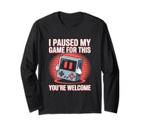 Ho messo in pausa il mio gioco per questo - Benvenuto Funny Gamer Dad Maglia a Manica