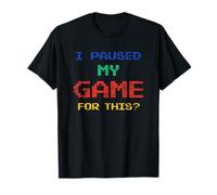Ho messo in pausa il mio gioco per questo? Funny Vintage videogioco gamer Maglietta