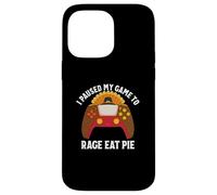 Ho messo in pausa il mio gioco per rabbia mangiare torta gamer Ringraziamento Custodia per iPhone 14 Pro Max