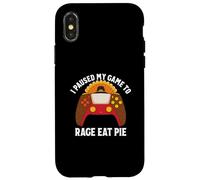 Ho messo in pausa il mio gioco per rabbia mangiare torta gamer Ringraziamento Custodia per iPhone X/XS