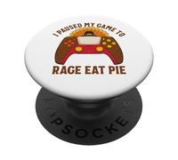 Ho messo in pausa il mio gioco per rabbia mangiare torta gamer Ringraziamento PopSockets PopGrip Adesivo