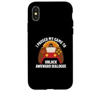 Ho messo in pausa il mio gioco per sbloccare dialoghi imbarazzanti Ringraziamento Custodia per iPhone X/XS