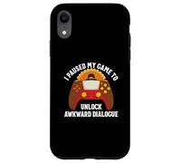 Ho messo in pausa il mio gioco per sbloccare dialoghi imbarazzanti Ringraziamento Custodia per iPhone XR