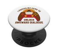 Ho messo in pausa il mio gioco per sbloccare dialoghi imbarazzanti Ringraziamento PopSockets PopGrip Adesivo