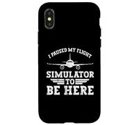 Ho messo in pausa il mio simulatore di volo per essere qui Aereo a elica Custodia per iPhone X/XS