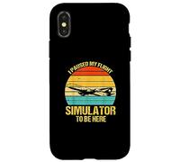 Ho messo in pausa il mio simulatore di volo per essere qui Aereo a elica Custodia per iPhone X/XS