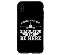 Ho messo in pausa il mio simulatore di volo per essere qui Aereo a elica Custodia per iPhone XS Max