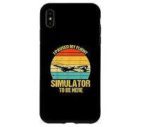 Ho messo in pausa il mio simulatore di volo per essere qui Aereo a elica Custodia per iPhone XS Max