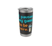 Ho messo in pausa questo gioco per essere qui divertente controller di gioco ATC 1 Bicchiere termico in acciaio inox doppia parete