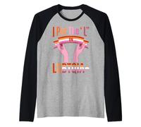 Ho Messo la L in LGBTQI Divertente Lesbica Maglia con Maniche Raglan