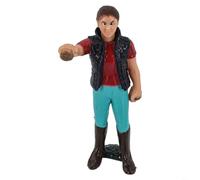 HO, modellino in scala HO dipinto di contadino e pastore, figure in PVC, per layout in miniatura di una fattoria, accessori realistici per persone in piedi per piattaforma ferroviaria o diorama