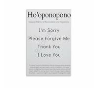 Ho oponopono Definition Poster Canvas Wall Art Print Meditation Healing Mantra Decor For Yoga Room Bedroom Living Room(Unframed,16x24inch(40x60cm))