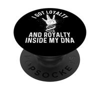 Ho ottenuto lealtà e royalty dentro il mio DNA - 80s 90s Hip Hop PopSockets PopGrip Adesivo