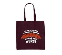 Ho Paura Del Wurst - Borsa In Tela - Salsiccia Bratwurst Cibo Tedesco