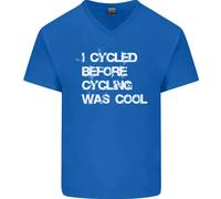 Ho Pedalato Prima Che Il Ciclismo Fosse Cool Maglietta In Cotone A V Per Uomo