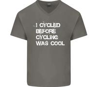 Ho Pedalato Prima Che Il Ciclismo Fosse Cool Maglietta In Cotone A V Per Uomo