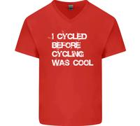 Ho Pedalato Prima Che Il Ciclismo Fosse Cool Maglietta In Cotone A V Per Uomo