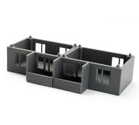 HO Plattenbau edificio - modello stampato 3D - Europa orientale/DDR edificio residenziale - modellismo di costruzione scala 1:87 (piano di espansione)