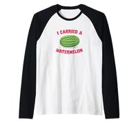 Ho portato un'anguria Maglia con Maniche Raglan