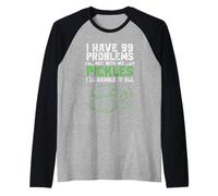 Ho Problemi ma con i Miei sottaceti Verdure sottaceti Cucum Maglia con Maniche Raglan