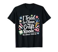 Ho provato a pulire la mia stanza artigianale (ho davvero provato) Crafter Maglietta