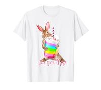 Ho Questo Simpatico frullato Motivazionale a Forma di Coniglietto Arcobaleno Maglietta