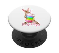 Ho questo simpatico frullato motivazionale a forma di coniglietto arcobaleno PopSockets PopGrip Adesivo
