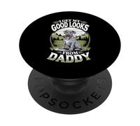 Ho ricevuto il mio bell'aspetto da papà Great Dane Puppy Dog Lover PopSockets PopGrip Adesivo