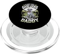 Ho ricevuto il mio bell'aspetto da papà Great Dane Puppy Dog Lover PopSockets PopGrip per MagSafe