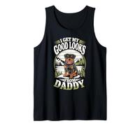 Ho Ricevuto Il Mio bell'aspetto da papà Rottweiler Puppy Dog Lover Canotta